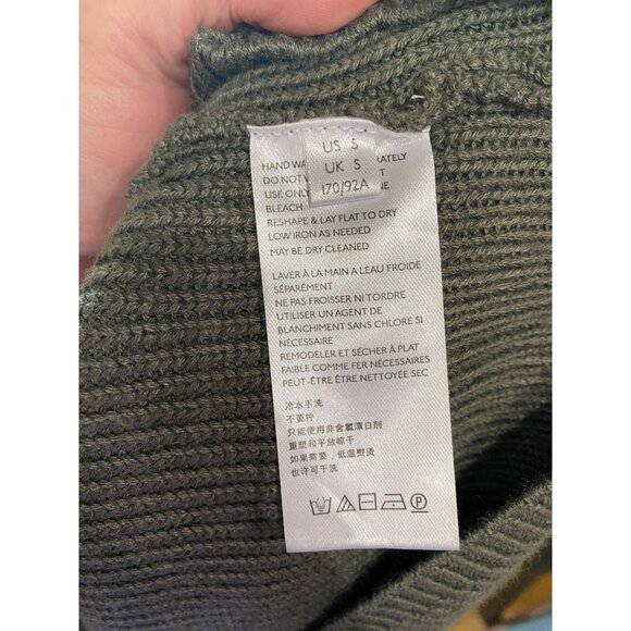 Free People Beach Orchid Convertible Low Back Ribbed Sweater Dress Olive Size Sm - Picture 6 of 11